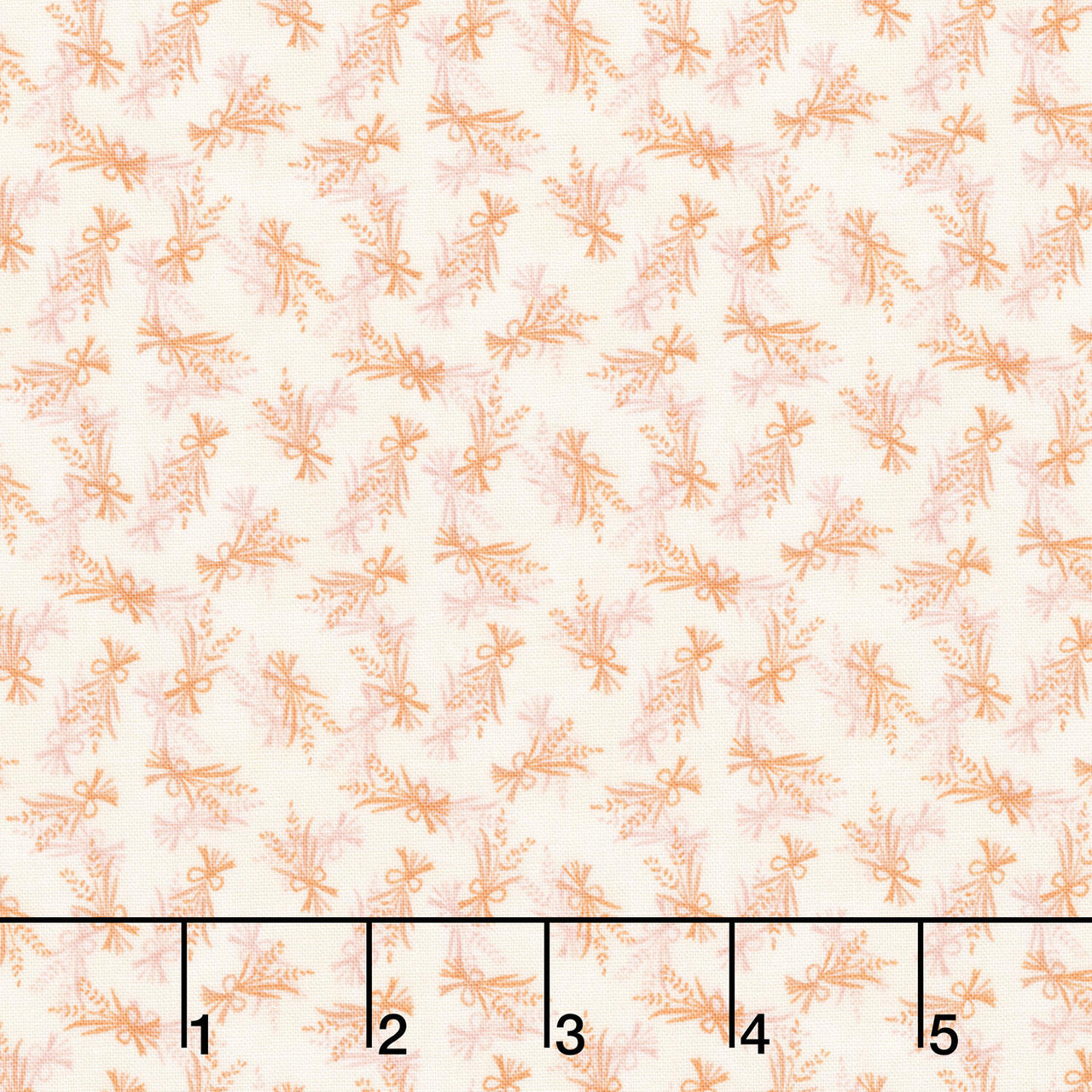 Thistle and Rye - Tossed Bouquet White Wash Yardage