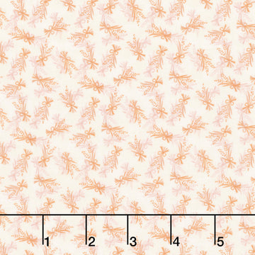 Thistle and Rye - Tossed Bouquet White Wash Yardage