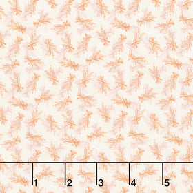 Thistle and Rye - Tossed Bouquet White Wash Yardage