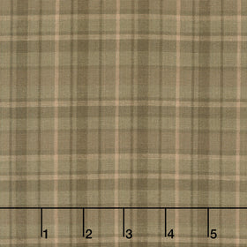 Thistle and Rye - Large Plaid Brown Yardage