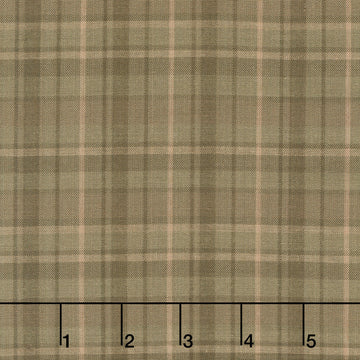 Thistle and Rye - Large Plaid Brown Yardage