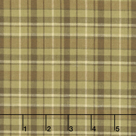 Thistle and Rye - Large Plaid Green Yardage