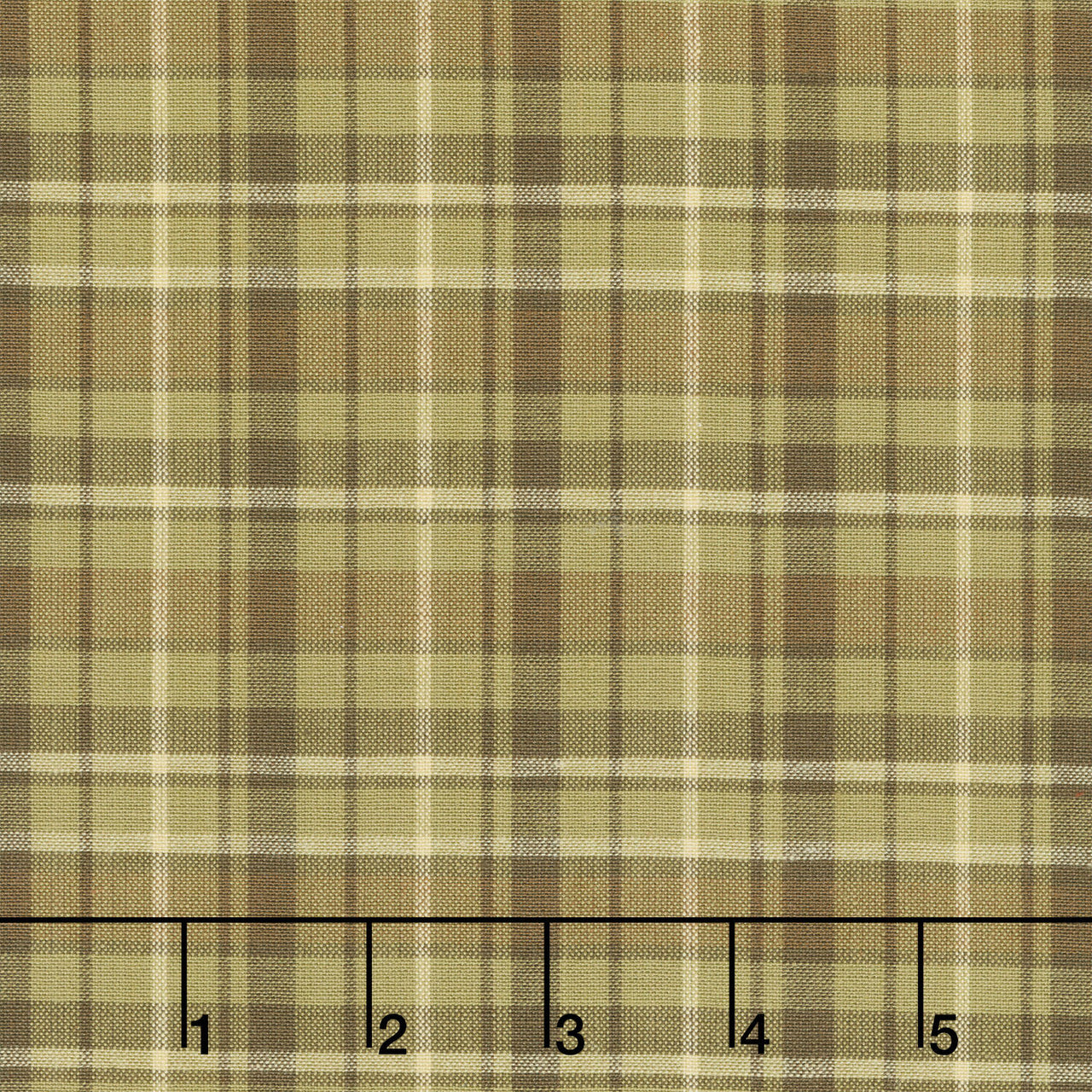 Thistle and Rye - Large Plaid Green Yardage