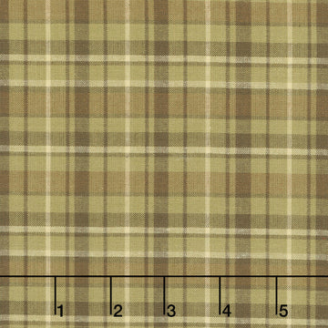 Thistle and Rye - Large Plaid Green Yardage