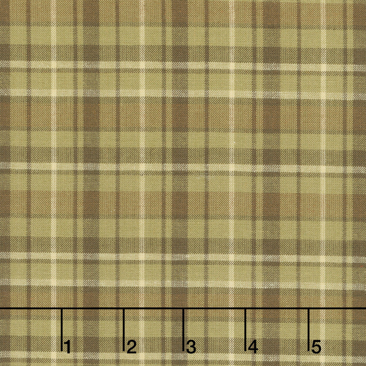 Thistle and Rye - Large Plaid Green Yardage