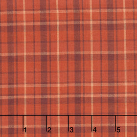 Thistle and Rye - Large Plaid Red Yardage