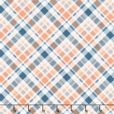 Ghosts in the Graveyard - Bias Plaid Glow Multi Yardage
