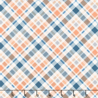 Ghosts in the Graveyard - Bias Plaid Glow Multi Yardage