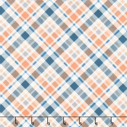 Ghosts in the Graveyard - Bias Plaid Glow Multi Yardage