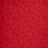 Home is Where the Dogs Is - Tonal Dog Houses Red Yardage