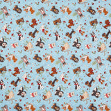 Home is Where the Dogs Is - Small Dogs Blue Yardage