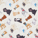 Home is Where the Dogs Is - Large Dogs Cream Yardage