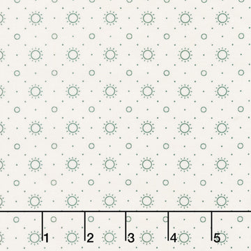 Buttercream and Brickle Bits Basics - Radiant Circles Cream Yardage