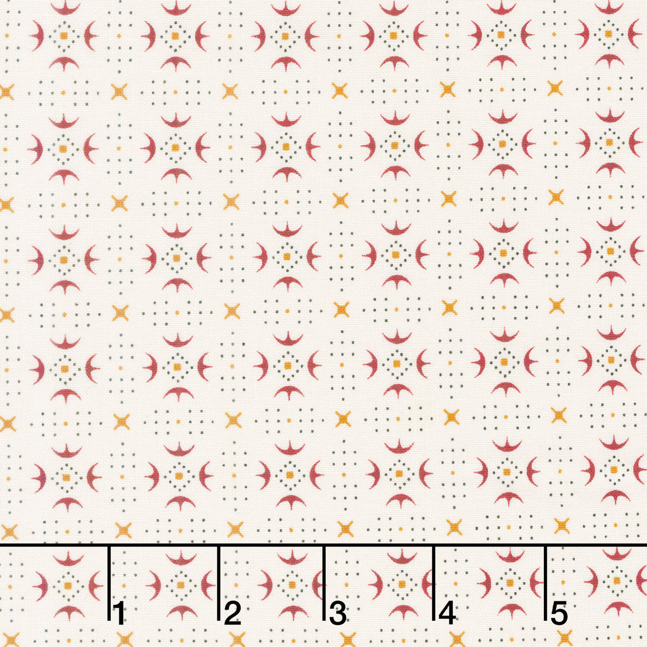 Buttercream and Brickle Bits Basics - Chicken Tracks Cream Yardage