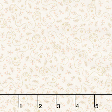 Buttercream and Brickle Bits Basics - Penny Blossoms Cream Yardage