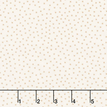 Buttercream and Brickle Bits Basics - Little Leaves Cream Yardage