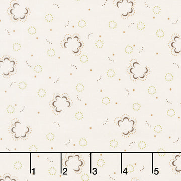 Buttercream and Brickle Bits Basics - Posh Posies Cream Yardage