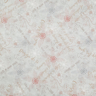 Simply Charming - Mixed Media Blue Yardage