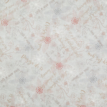 Simply Charming - Mixed Media Blue Yardage