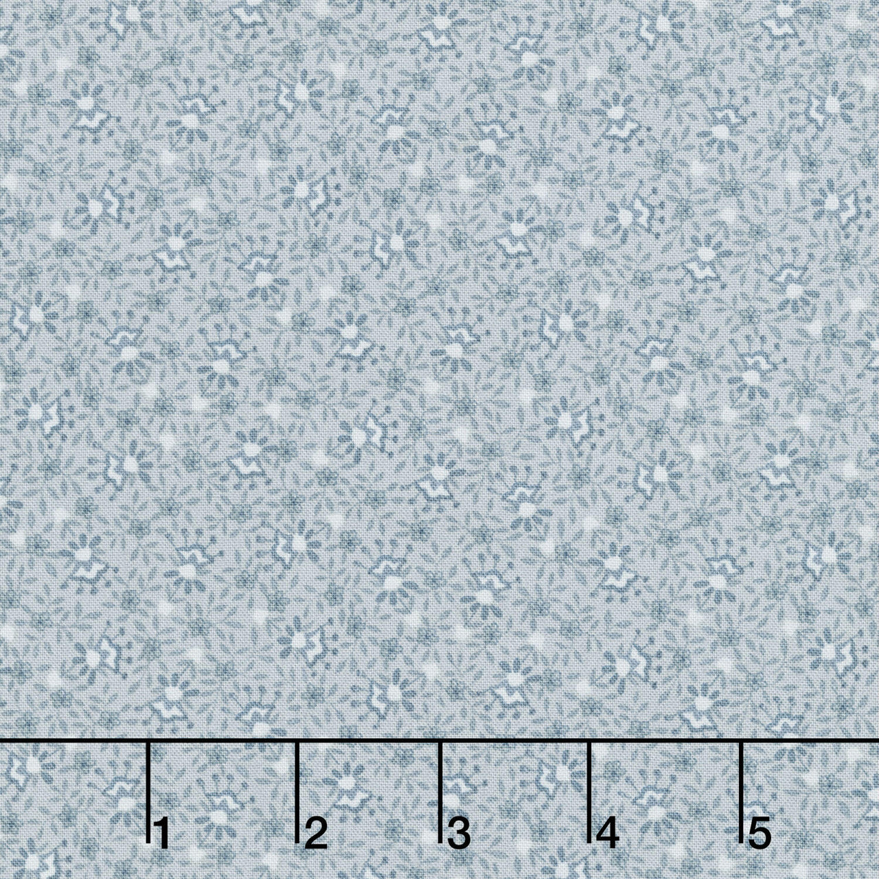 Simply Charming - Busy Flower Toss Blue Yardage