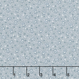 Simply Charming - Busy Flower Toss Blue Yardage