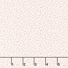 Simply Charming - Tiny Flowers Cream Pink Yardage
