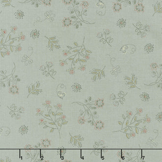 Simply Charming - Clover Blue Yardage