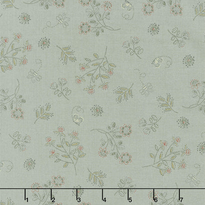 Simply Charming - Clover Blue Yardage