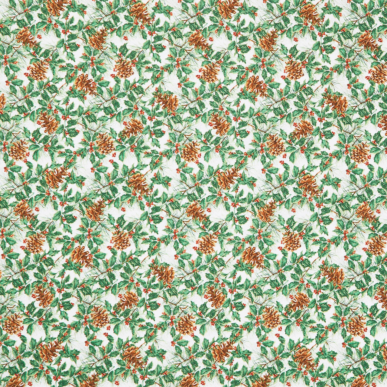 Joyful Snowmen - Pinecones Multi Yardage