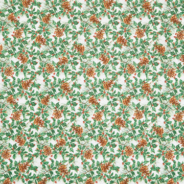 Joyful Snowmen - Pinecones Multi Yardage