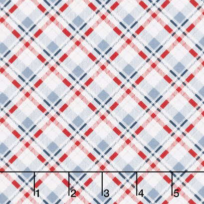 Joyful Snowmen - Bias Plaid Multi Yardage