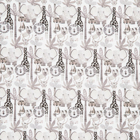 Jungle Romp - Directional Animals Beige Yardage