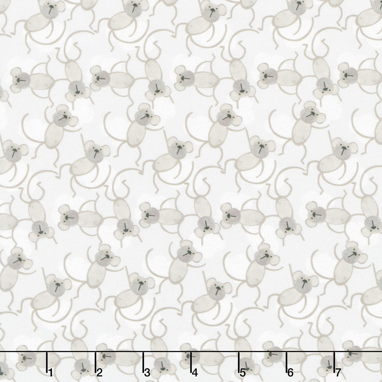 Jungle Romp - Monkey Allover Beige Yardage