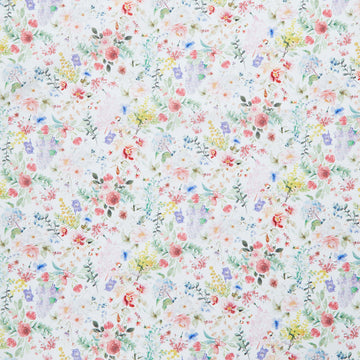 Basket Full of Blessings - Small Floral White Yardage