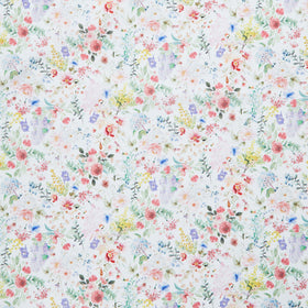 Basket Full of Blessings - Small Floral White Yardage