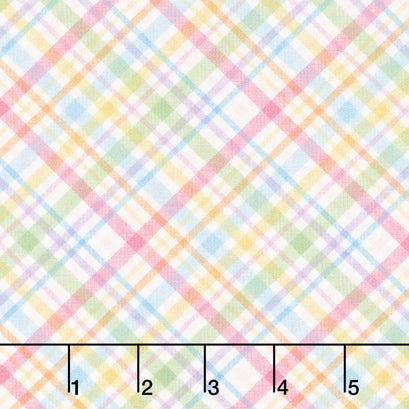 Basket Full of Blessings - Plaid Powder Pink Yardage