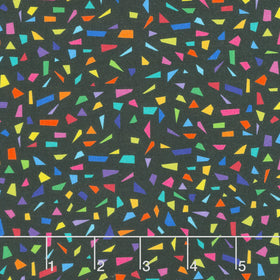 Snips Of Color - Black Yardage