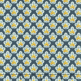 Love Struck - Leafy Blossoms Navy Yardage