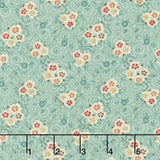 Love Struck - Flower Cart Aqua Yardage