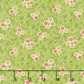 Love Struck - Flower Cart Green Yardage
