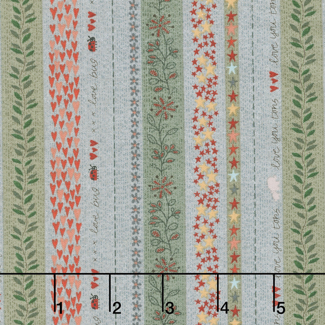 Love Bugs - Binding Stripe Dark Blue Yardage