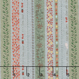 Love Bugs - Binding Stripe Dark Blue Yardage
