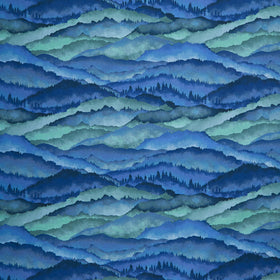 Beyond the Pines - Mountain Ombre Blue Spruce Yardage