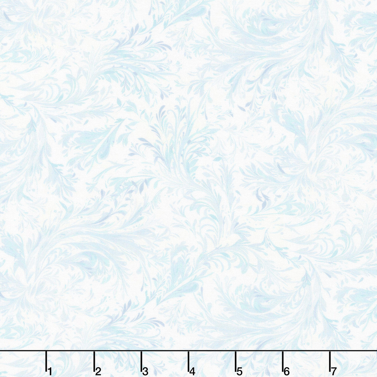 Beyond the Pines - Swirling Branch Texture Icy Blue Yardage