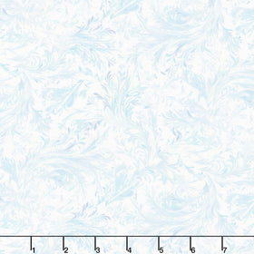 Beyond the Pines - Swirling Branch Texture Icy Blue Yardage
