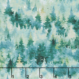 Beyond the Pines - Stacked Pine Trees Pine Green Yardage