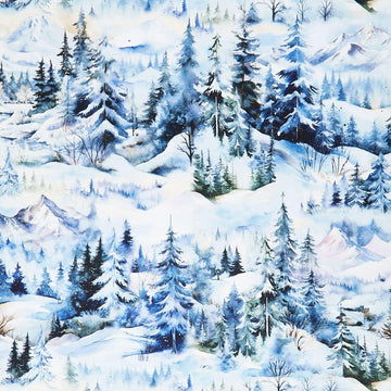 Beyond the Pines - Pine Tree Scenic Mini Blue Spruce Multi Yardage