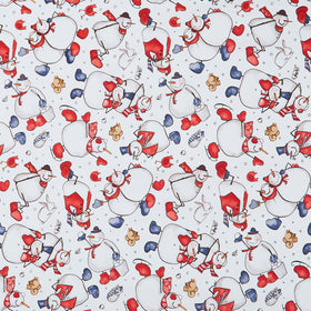 Snow Folks - Tossed Snowmen Multi Yardage