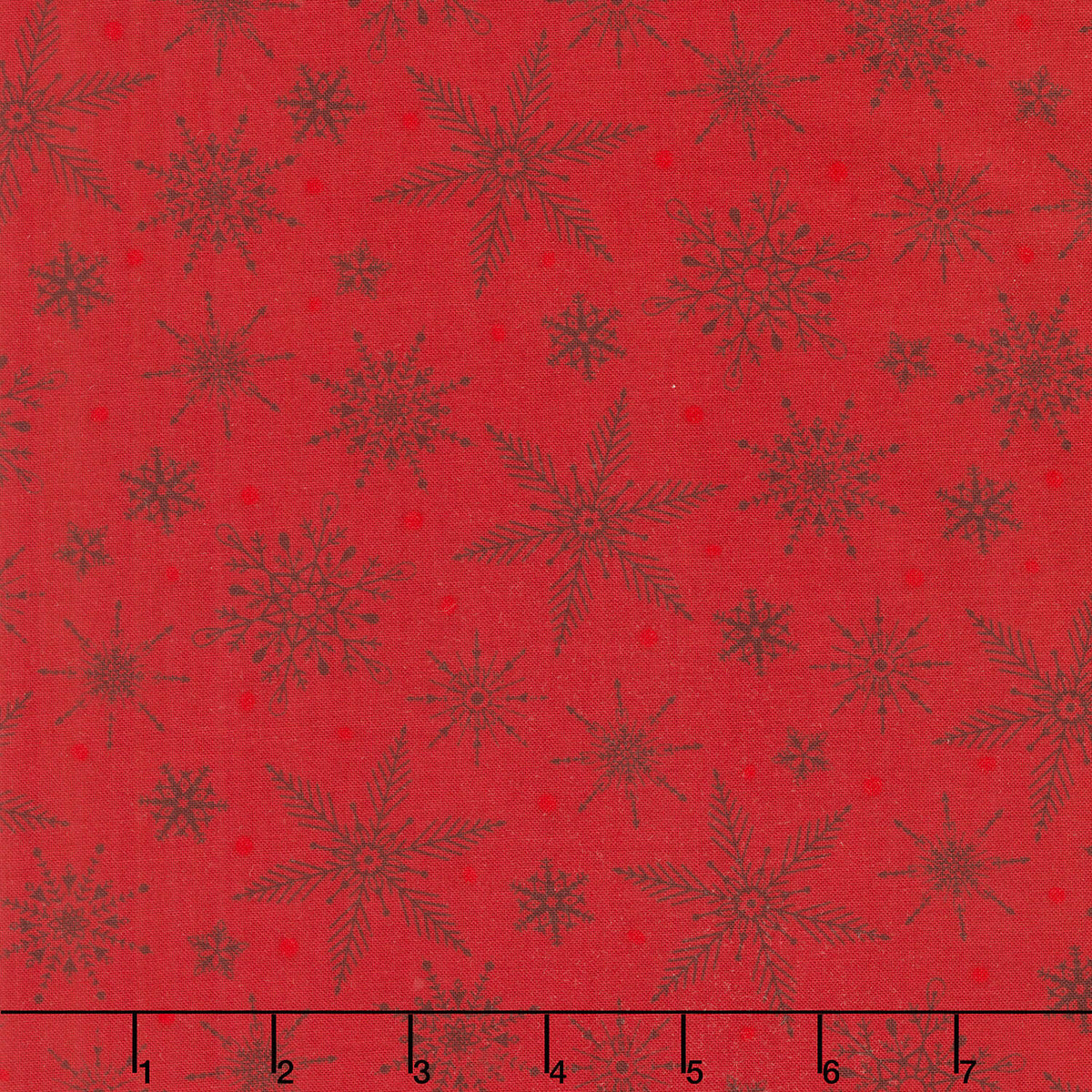 Tailgate Traditions - Snowflakes Red Yardage