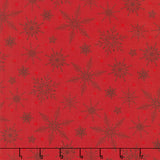 Tailgate Traditions - Snowflakes Red Yardage